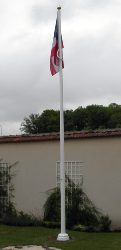 Mât polyester fibre de verre et Mât aluminium<, fourniture pour drapeau de  qualité